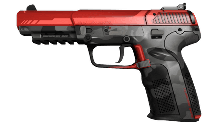 Красный скин CS2 Five-SeveN | Городская опасность / Urban hazard
