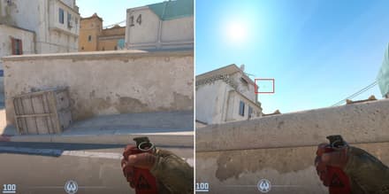 Флеш на шорт на Dust 2