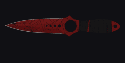 Skeleton Crimson Web Pattern #61