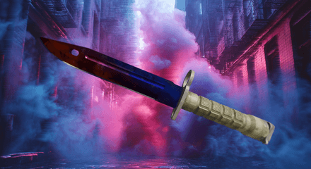 Bayonet Fire and Ice: Marble Fade Patterns