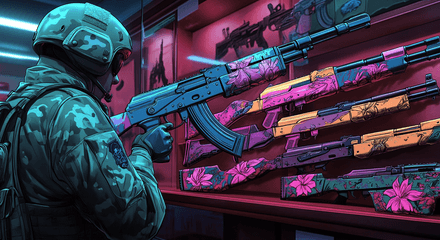 Все скины с цветами в CS2