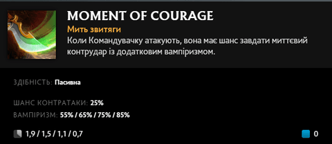 Moment of Courage Legion Commander в Dota 2