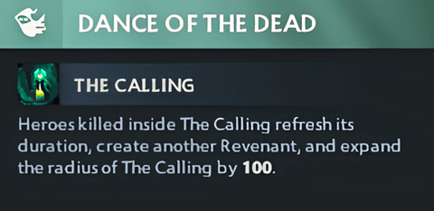 Green facet of Muerta Dance of the Dead
