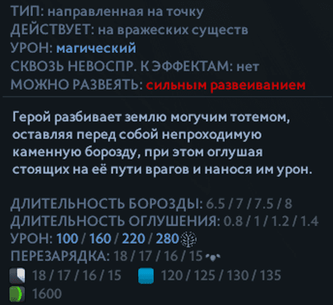 Fissure (Раскол) Earthshaker в Dota 2