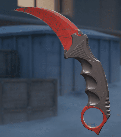 Karambit Crimson Web Minimal Wear, Pattern #127