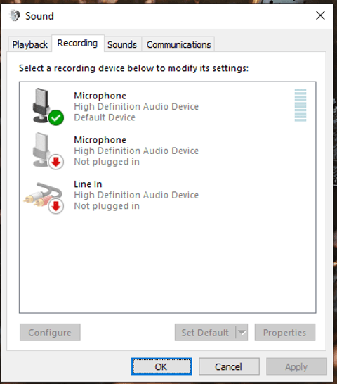 Проверьте устройство ввода, если голосовой чат CS2 не работает