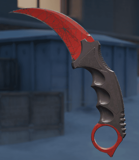 Karambit Crimson Web Pattern #390