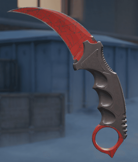 Karambit Crimson Web Minimal Wear, Pattern #498