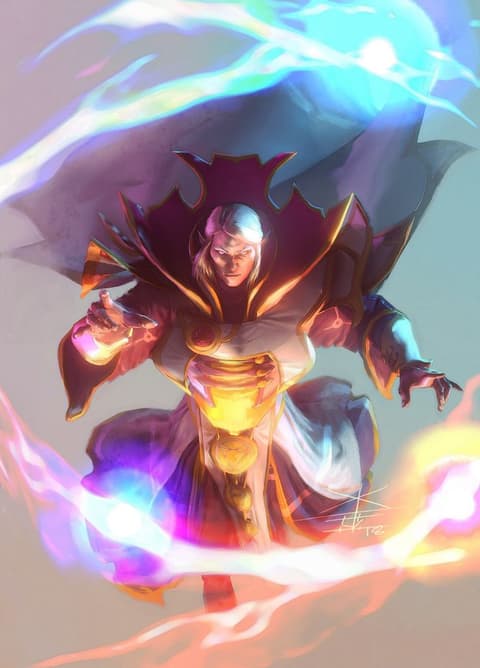 Invoker в игре с Легионкой в Дота 2