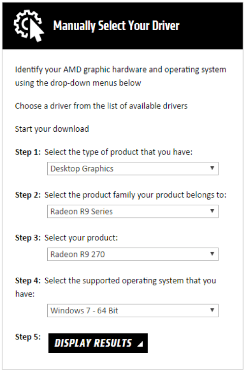 Download AMD drivers