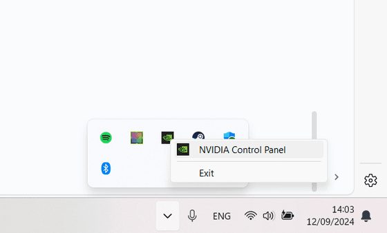 Open up the Nvidia Control Panel