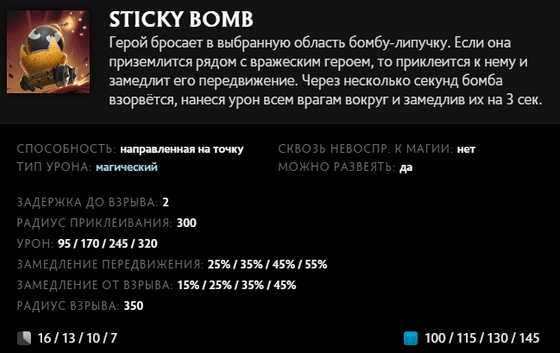 Sticky Bomb Techies в Dota 2