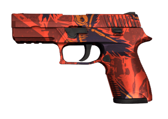 Красный скин CS2 P250 | Ворон / Nevermore