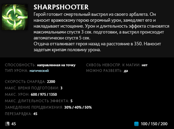 Sharpshooter Hoodwink в Dota 2