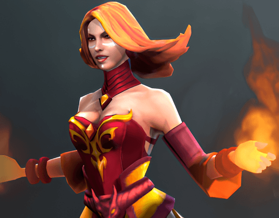 Lina мидер Dota 2