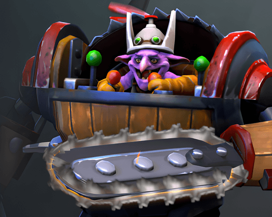 Timbersaw в игре с Pudge в Дота 2