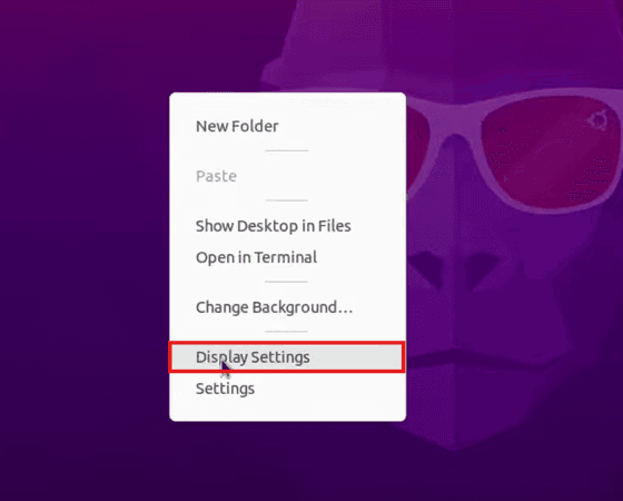 Display Settings