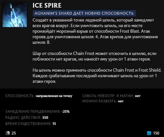 Ice Spire Lich в Dota 2