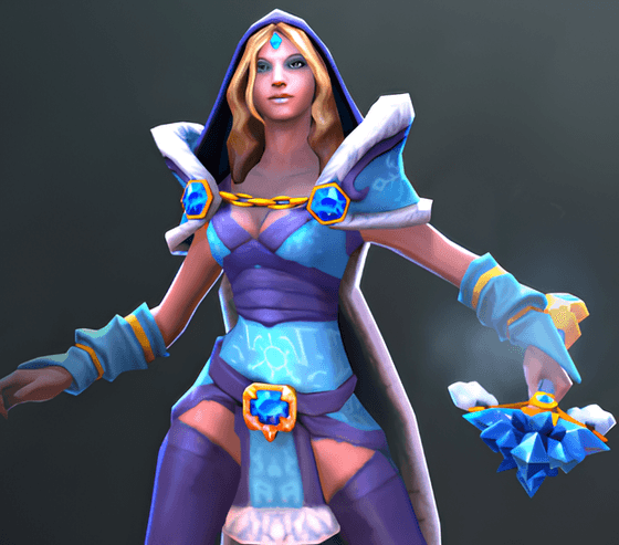 Crystal Maiden (Рилай) в игре с Mirana в Дота 2