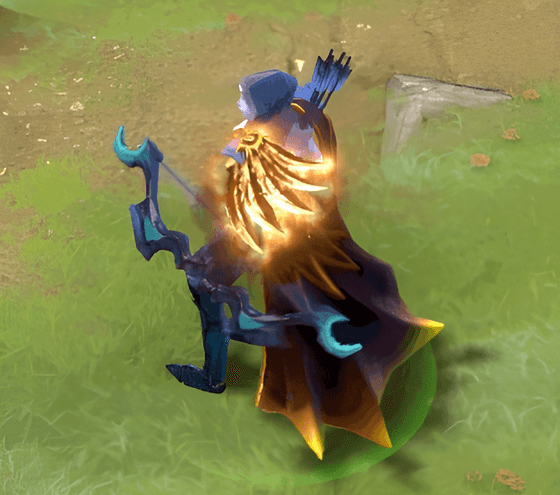 Golden Silent Wake (Drow Ranger)