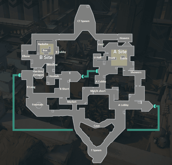 Карта Bind в Valorant