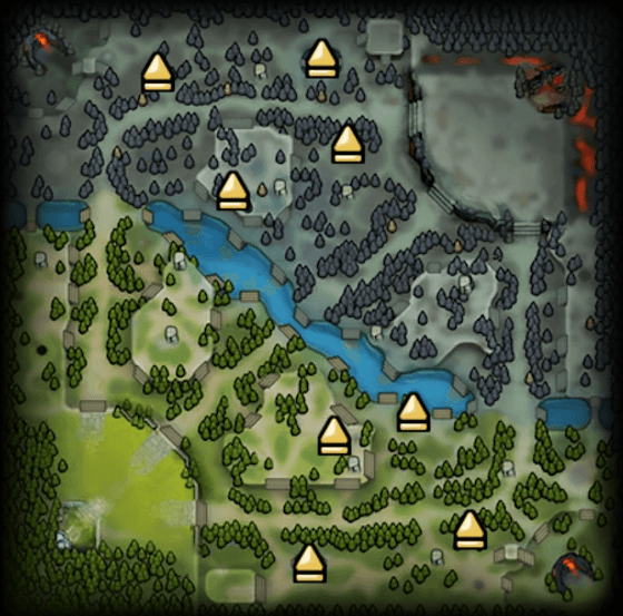 Средние лагеряна нейтральных крипов в Dota 2