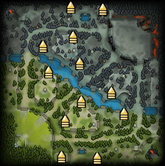 Большие лагеря нейтральных крипов в Dota 2