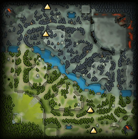 Малые лагеря нейтральных крипов в Dota 2