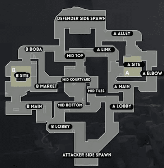 Карта Sunset в Valorant