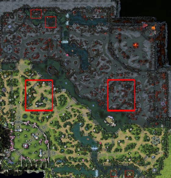 Лучшие споты для стаков крипов в Dota 2