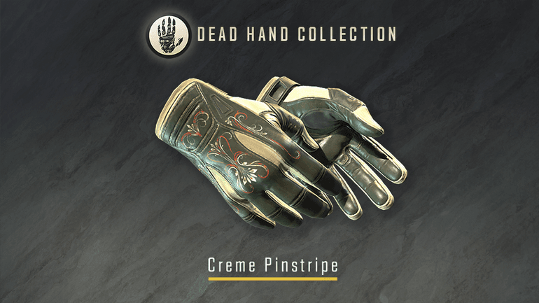 Creme Pinstripe Gloves Dead Hand CS2