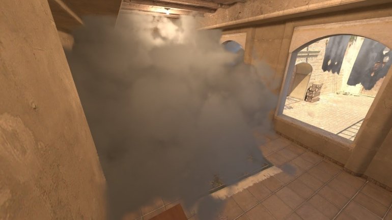 CS2 de_mirage Smoke CT to Apartments