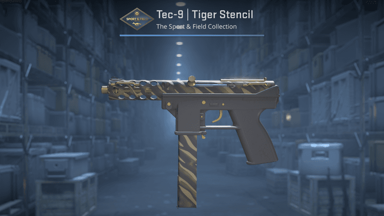 Tec-9 | Tiger Stencil