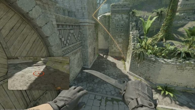 CS2: Ancient T Elbow Smoke from CT Spawn