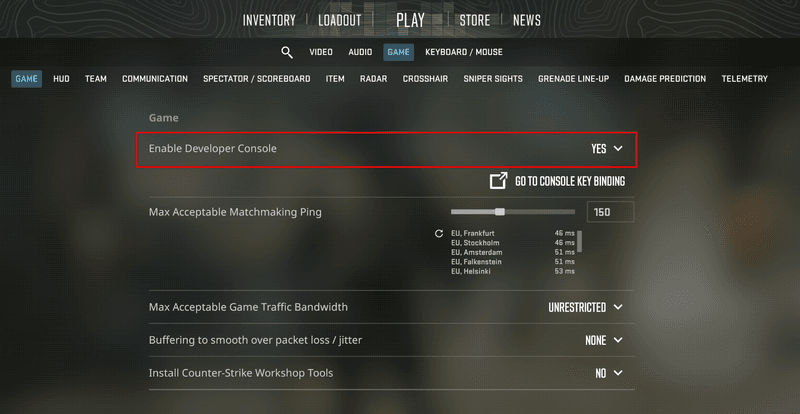 Find Enable/Allow Developer Console and set it to Yes/Enabled