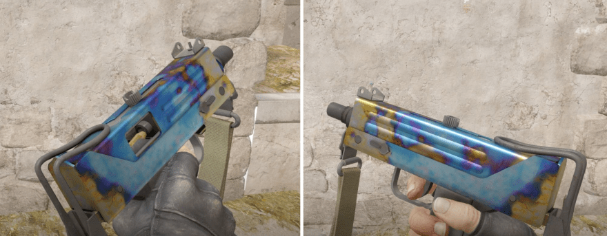 Mac-10 Case Hardened Blue Gem Patterns | Profilerr