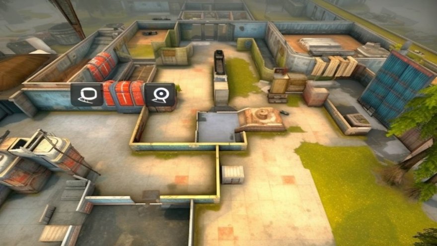 Pozycje na mapie Cache w CS:GO